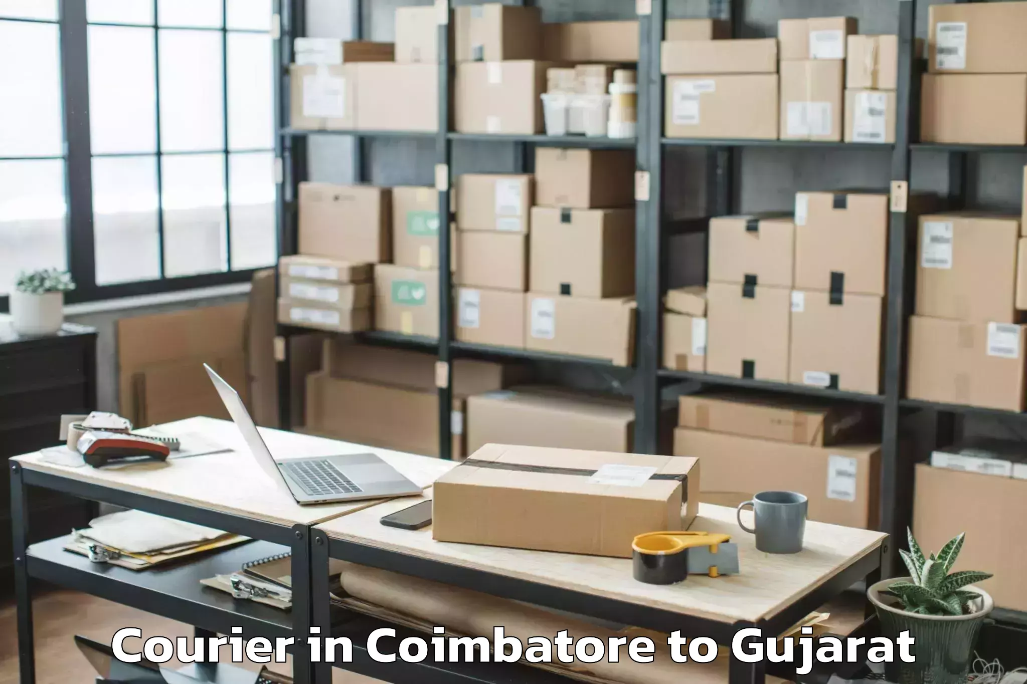 Leading Coimbatore to Vapi Courier Provider